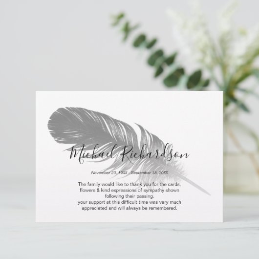 象徴的な羽根記念サンキューカード サンキューカード (スタンド正面)