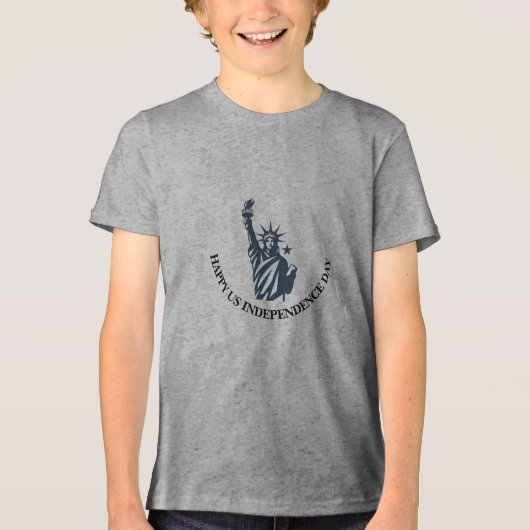 象徴的な自由の聖火のロゴ トライブレンドＴシャツ (正面)