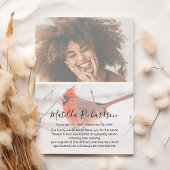 象徴的な赤い(鳥)ショウジョウコウカンチョウ写真追悼碑 サンキューカード