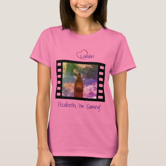 象徴的な「ビッグベン」時計塔Tシャツ Tシャツ (正面)