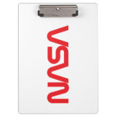 象徴的なNASAサーカのクリップボード（ロケットホワイト） クリップボード (正面)