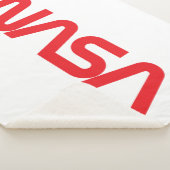 象徴的なNASAサーカシェルパ毛布（ロケットホワイト） シェルパブランケット (3/4)