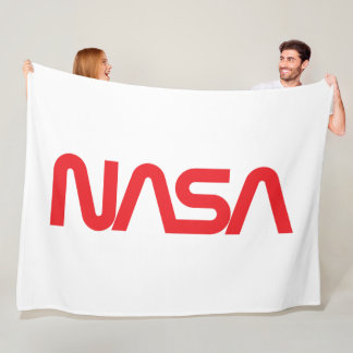 象徴的なNASAサーカフリースブランケット(ロケットホワイト) フリースブランケット