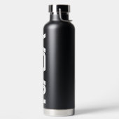 象徴的なNASAサーカ日食ブラック絶縁 ウォーターボトル (左面)