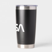 象徴的なNASAサーカ日食ブラック 保温保冷タンブラー (左面)
