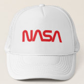 象徴的なNASAサーカ野球帽（ロケットホワイト） キャップ (正面)