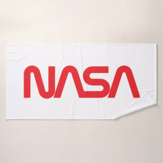 象徴的なNASAサーカ風呂タオル（ロケットホワイト） バスタオル
