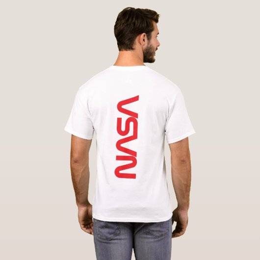 象徴的なNASAサーカTシャツ(バックのみ) Tシャツ (裏面フル)