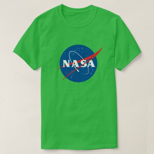 象徴的なNASA女性のTシャツ（緑） Tシャツ (デザイン正面)