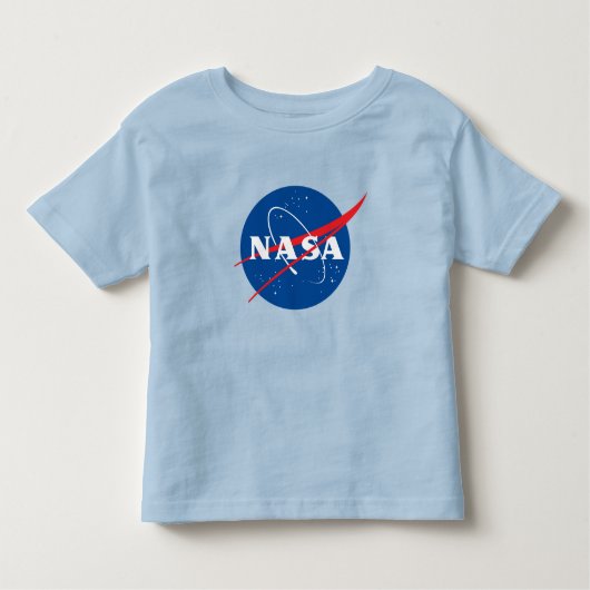 象徴的なNASA幼児Tシャツ（天王星ブルー） トドラーTシャツ (正面)