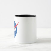 象徴的なNASA Eclipse黒/白セラミックマグカップ マグカップ (中央)