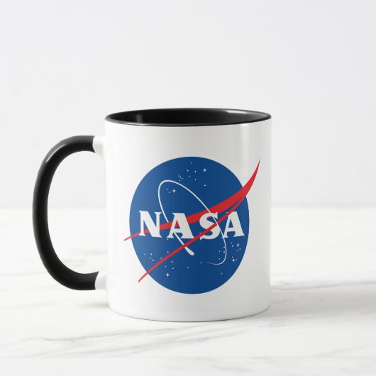 象徴的なNASA Eclipse黒/白セラミックマグカップ マグカップ (左)