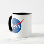 象徴的なNASA Eclipse黒/白セラミックマグカップ マグカップ (正面左)