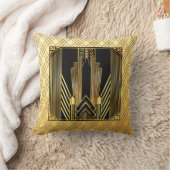 象徴的アールデコ クッション (ブランケット)