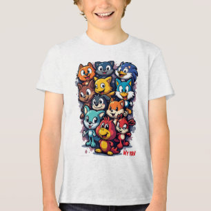象徴的キャラクター トライブレンドTシャツ