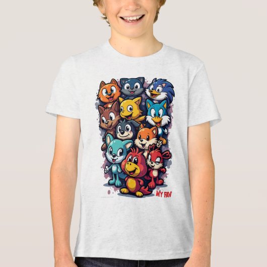 象徴的キャラクター トライブレンドＴシャツ (正面)