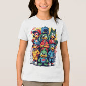 象徴的キャラクター トライブレンドTシャツ (正面)