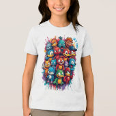 象徴的キャラクター トライブレンドTシャツ (正面)