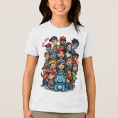 象徴的キャラクター トライブレンドTシャツ (正面)