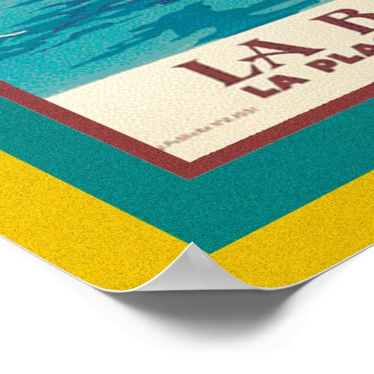 象徴的ヴィンテージ旅行のポスターLa Baule ポスター (角)