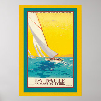 象徴的ヴィンテージ旅行のポスターLa Baule ポスター
