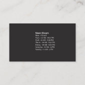 象徴的中世ドラゴンジェットブラック 名刺 (裏面)