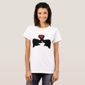 象愛女の子のティー Tシャツ (正面フル)
