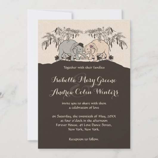 象愛 招待状 (正面)