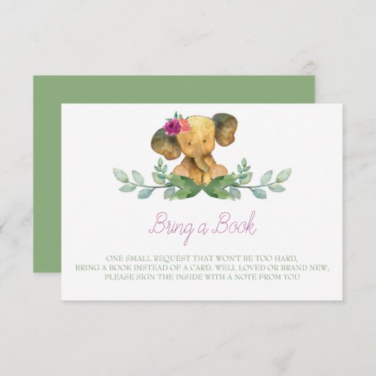 象挿入ベビー帳 エンクロージャーカード (正面/裏面)