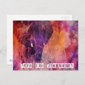 象救のデジタグランジルカラフルア ポストカード (正面/裏面)