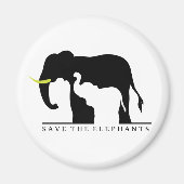 象救象(白) マグネット (正面)