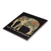 象救陶製フォトタイル タイル (側面)