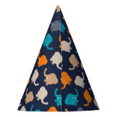 象数々の色の漫画 パーティーハット (裏面)