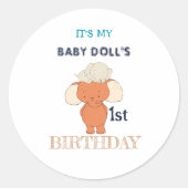 象数々の色の漫画 ラウンドシール (正面)