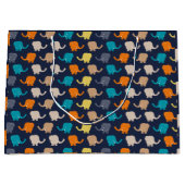 象数々の色の漫画 ラージペーパーバッグ (正面)