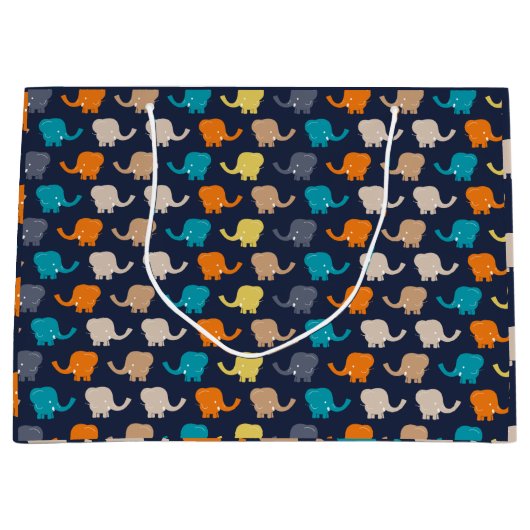 象数々の色の漫画 ラージペーパーバッグ (正面)