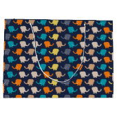 象数々の色の漫画 ラージペーパーバッグ (裏面)