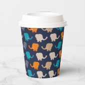 象数々の色の漫画 紙コップ (裏面)