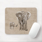 象渦巻形の科 マウスパッド (マウス)