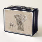 象渦巻形の科 メタルランチボックス (裏面)