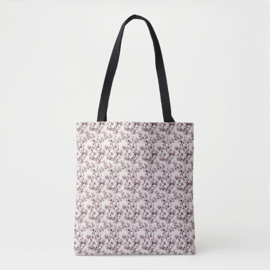 象牙の上の桜 — 上品でモダン トートバッグ (正面)