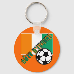 象牙海岸の小屋D'IVOIREのサッカーファンのTシャツ キーホルダー
