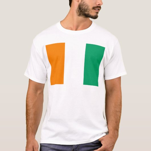 象牙海岸の旗プロダクト Tシャツ (正面)