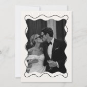 象牙色と黒の結婚式・プロポーズパーティー 招待状 (裏面)