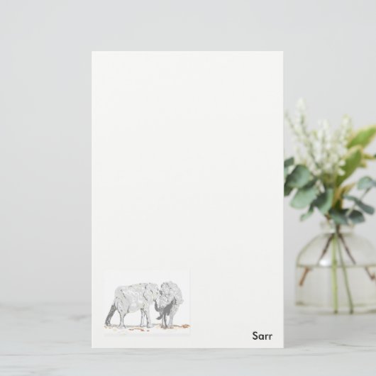 象牙 便箋 (スタンド正面)