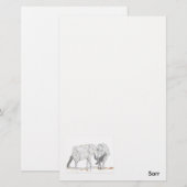 象牙 便箋 (正面/裏面)