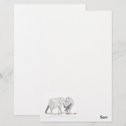 象牙 便箋 (正面/裏面)