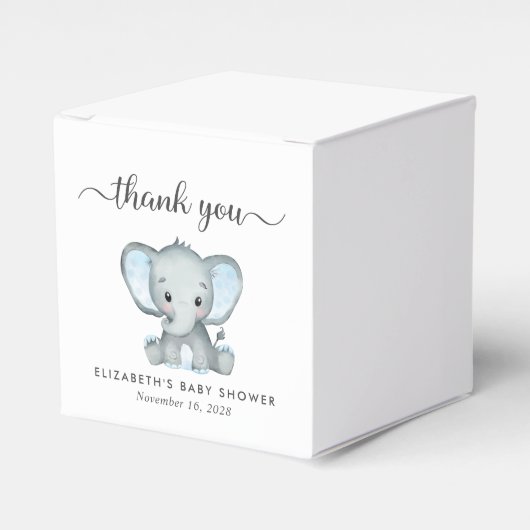 象男の赤ちゃんシャワーありがとう フェイバーボックス (正面サイド)