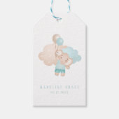 象男の赤ちゃんベビーシャワーお願い/ギフトラベル ギフトタグ (正面)