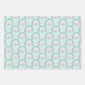 象男の赤ちゃんベビーシャワー包み紙シート ラッピングペーパーシート (正面)